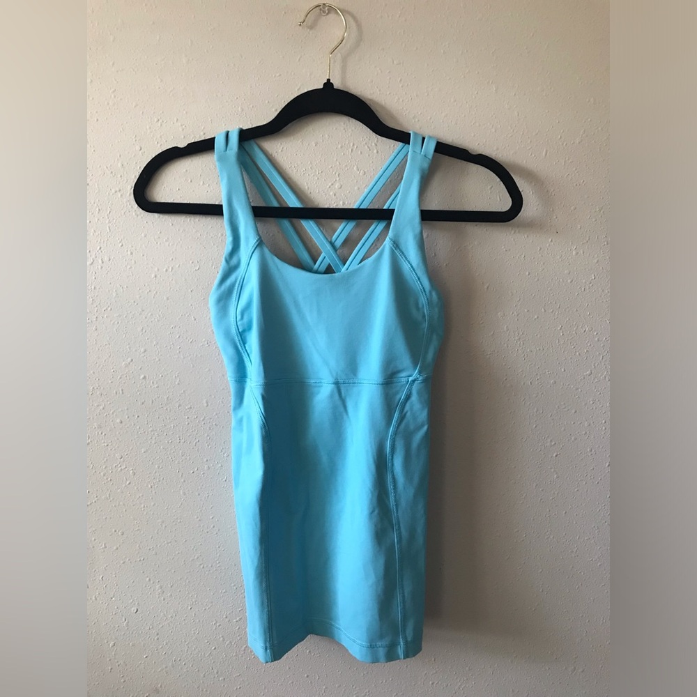 Lululemon Criss Cross Tank Light Blue Size 4